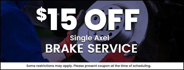 Single Axel Brake Service Special